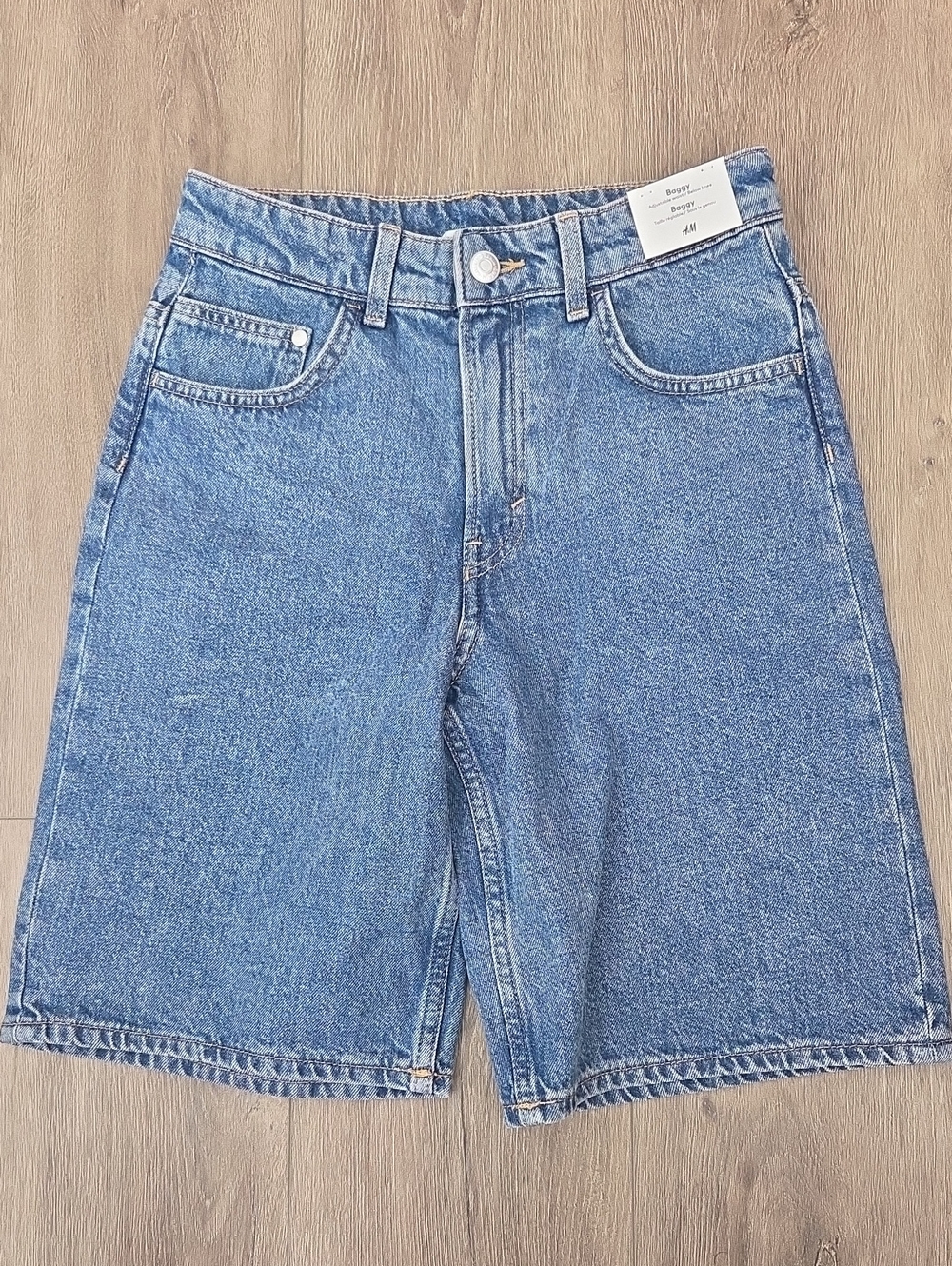 H&M Baggy Denim Bermuda Shorts Kids Size 10